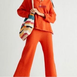 Free People Hailee Sweater Set - orange